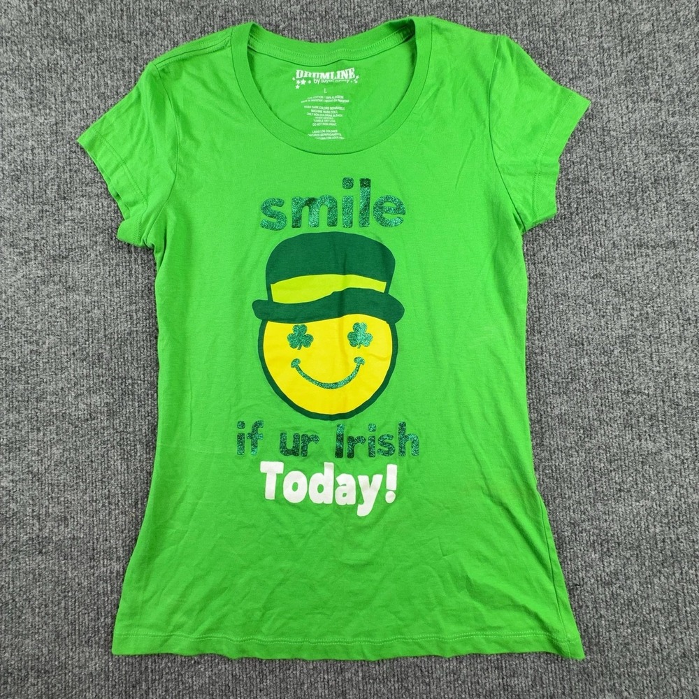 Drumline By Loyal Army Shirt Womens Large Green Irish Graphic Tee St Pats Day